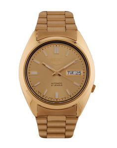 Seiko Series 5 Automatic Gold Dial Men's Watch SNXS80K1